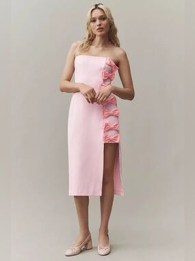 Anthropologie x BHLDN Strapless Bow Dress • Small • Sold Out $220